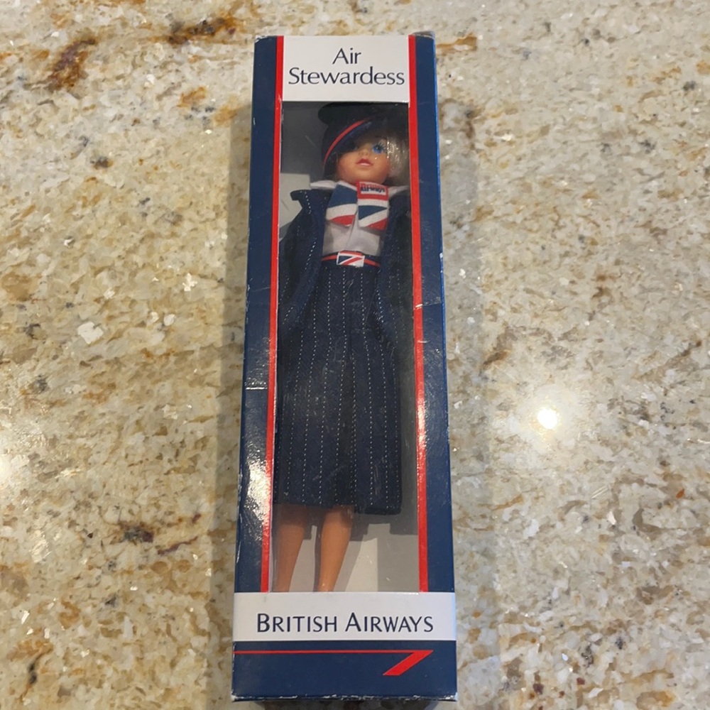 Vintage British Airways Barbie Style Doll 1960